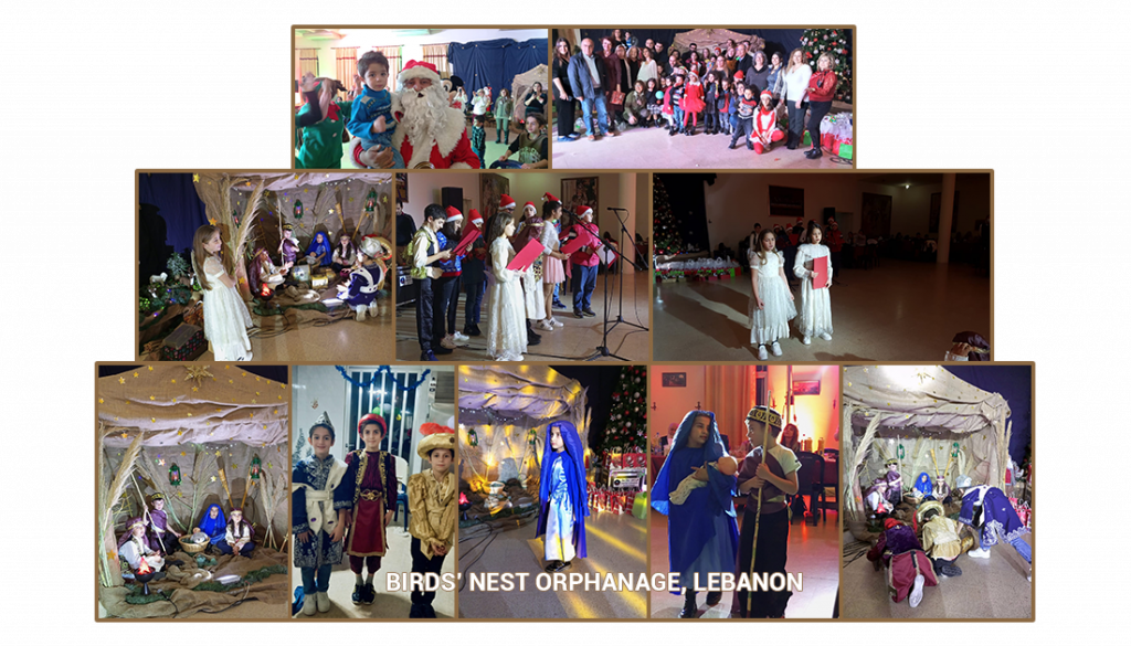 Christmas celebration for Birds' Nest Orphanage in Lebanon funded by the Society for Orphaned Armenain Relief (SOAR)