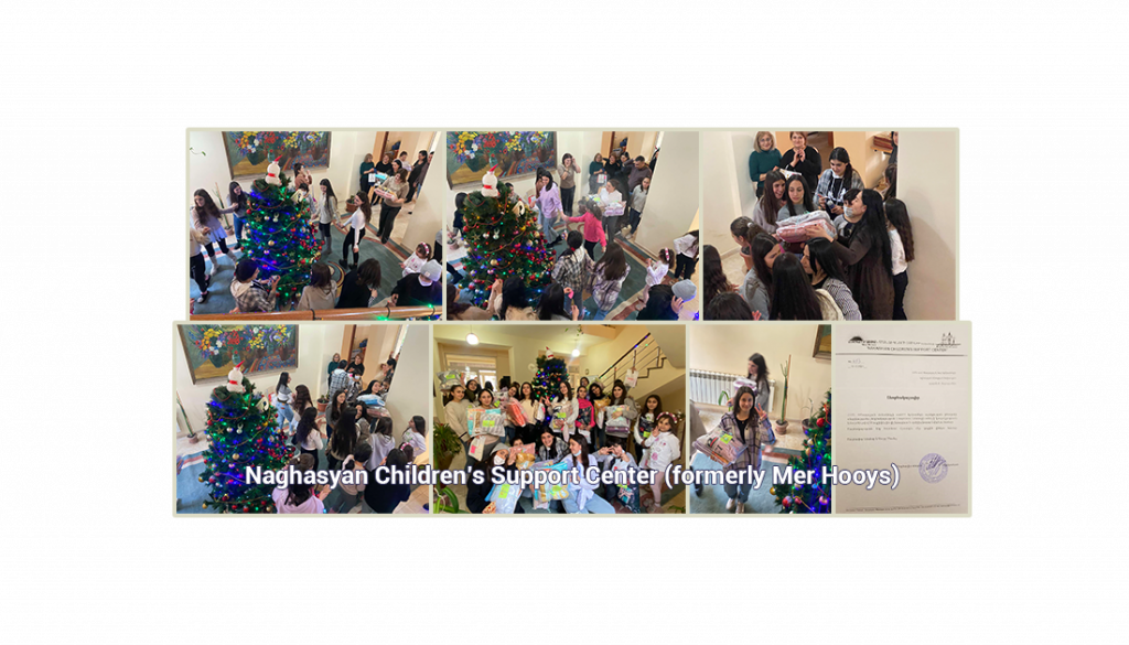 Celebrazione natalizia per il Centro di supporto per bambini di Naghasyan (ex Mer Hooys)
