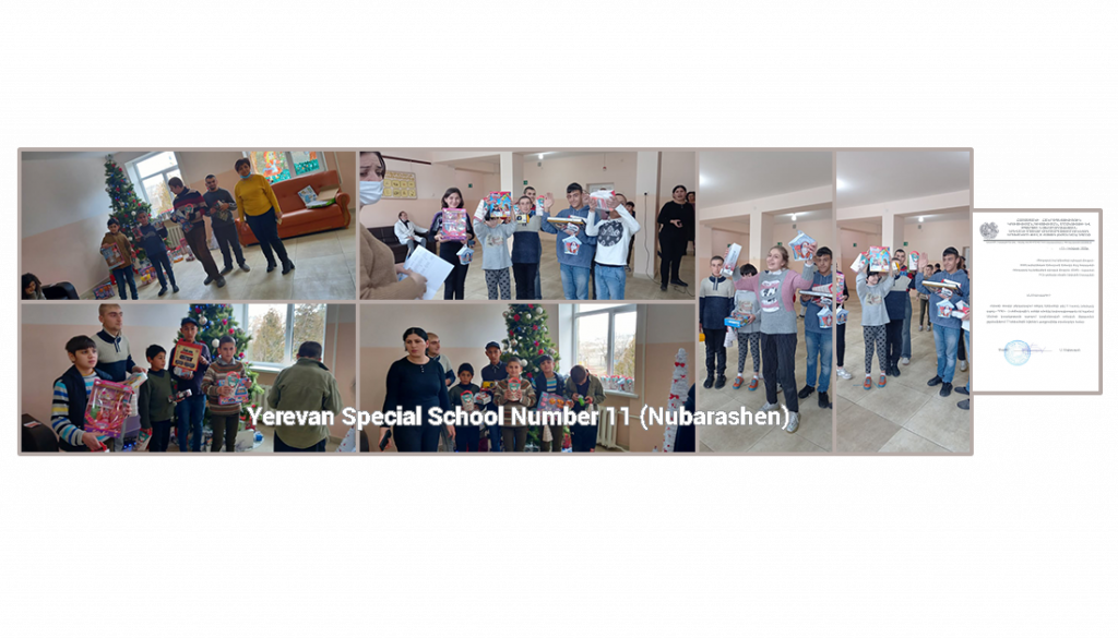 Celebrazione di Natale per i bambini della YerevanSpecial School Number 11 finanziata dalla Society for Orphaned Armenian Relief (SOAR)