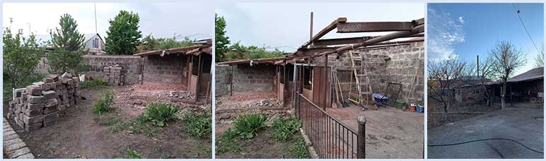 Demolition of the barn at the SOAR Transitional Center