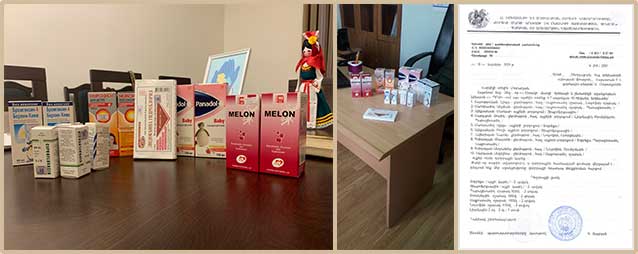 Medications for the children at Shirak Marz Child and Family Support Center