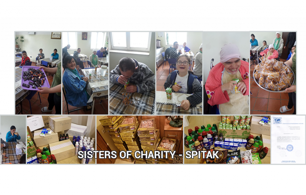 Celebrazione pasquale per i residenti di Sisters of Charity, Spitak!