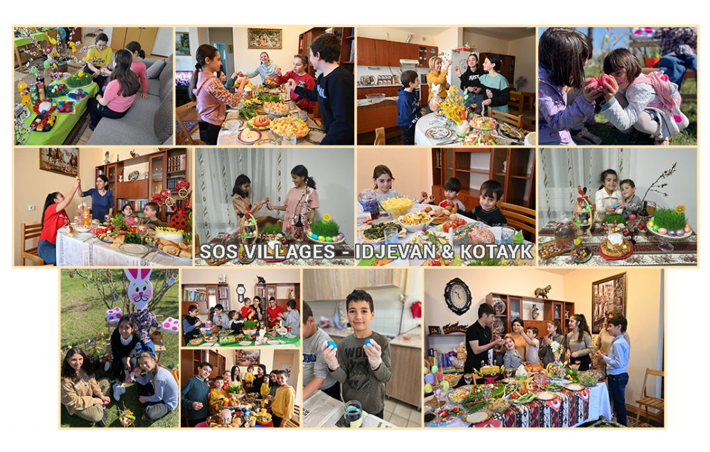 Easter celebrations for SOS Villages Idjevan and Kotayk