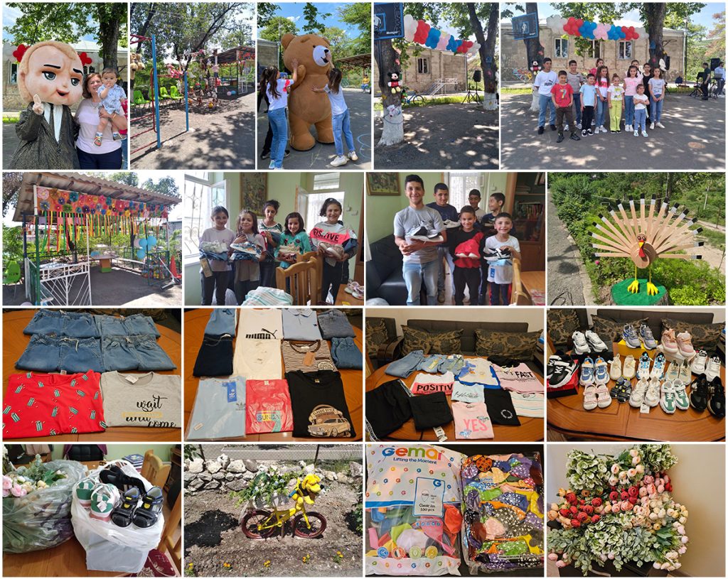 Festa del 1 giugno e regali per i bambini del collegio Artsakh