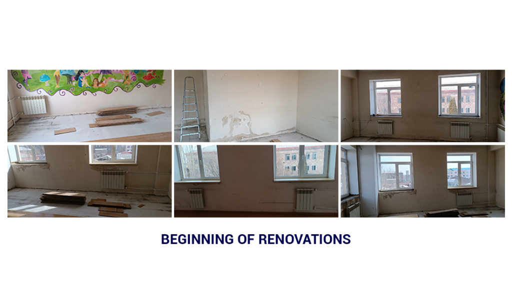 Renovations at Children's Home of Gyumri 9th Department.