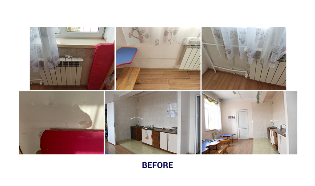 Rénovations au foyer pour enfants du 9e département de Gyumri.