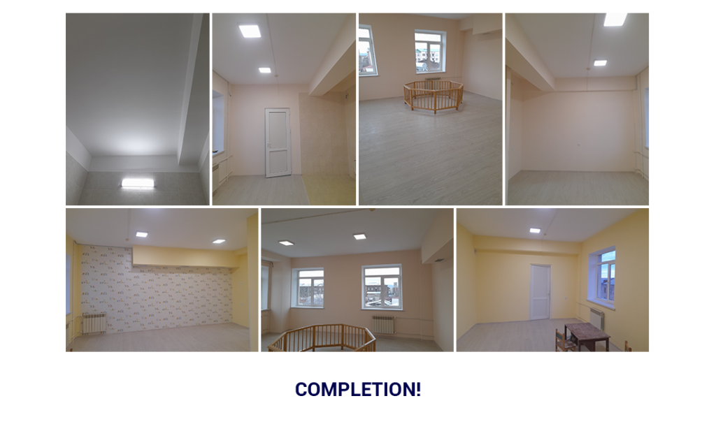 Rénovations au foyer pour enfants du 9e département de Gyumri.