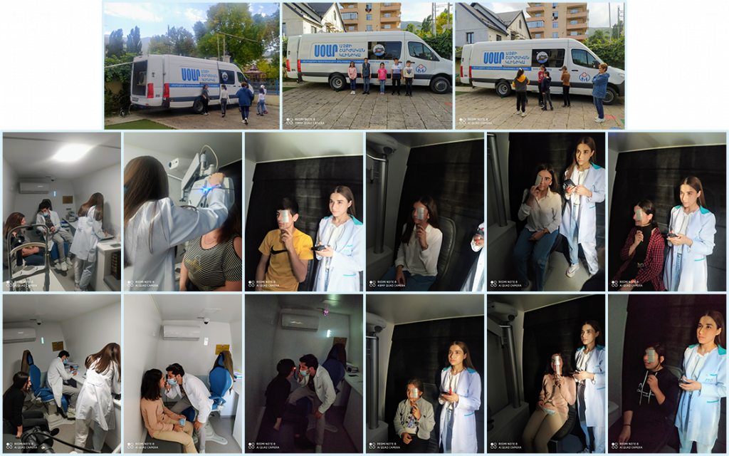 Visita di Mobile Eye Care Van a Orran