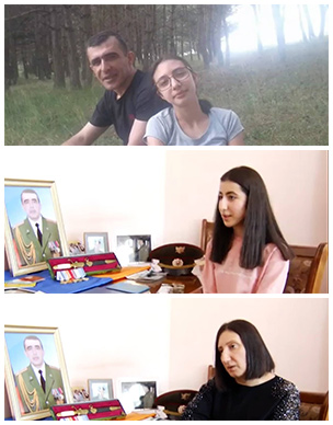 Family of fallen soldier Vahagn Sargsyan