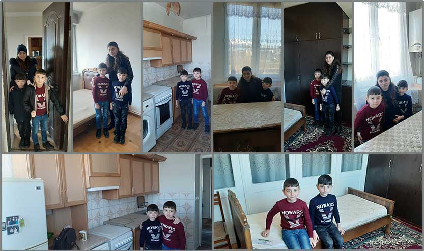 Family of fallen Armenian Soldier Vakhtang Apinyan in their new home!