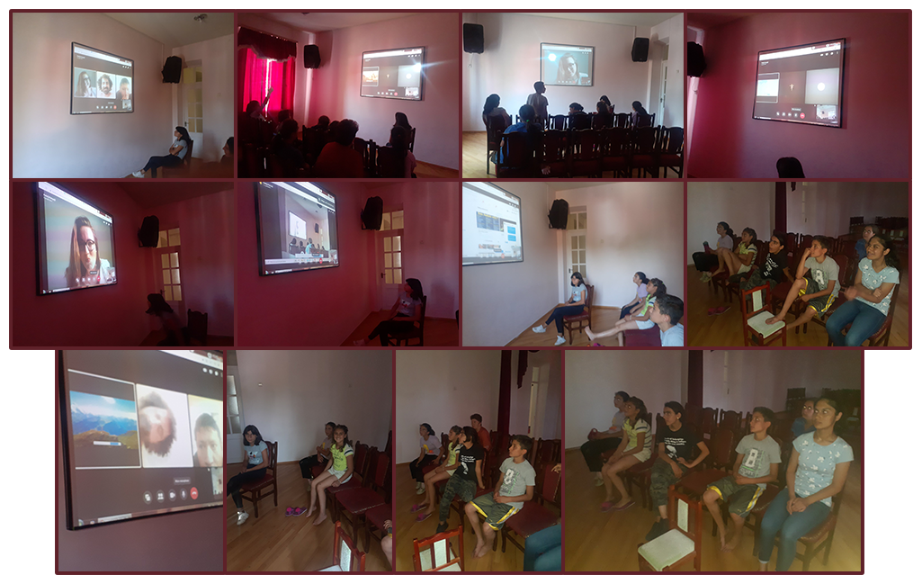 Presentazione del programma di scoperta culturale SOAR da parte di SOAR Cracovia all'orfanotrofio di Gavar