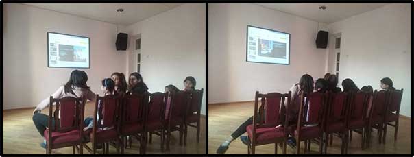 Presentazione ai bambini dell'orfanotrofio Gavar attraverso il programma SOAR Cultural Discovery