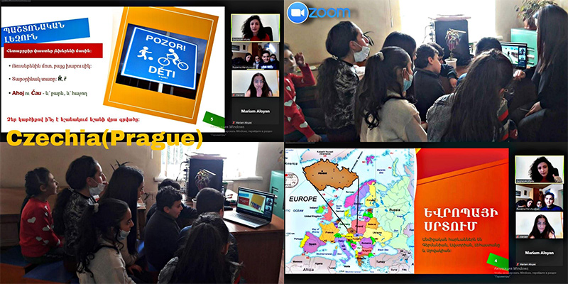 SOAR Prague-Präsentation für die Kinder des GSCC im Rahmen des Cultural Discovery Program