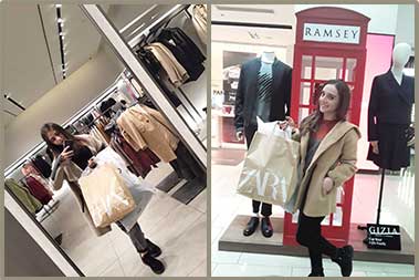 Izabella Grigoryan clothing shopping