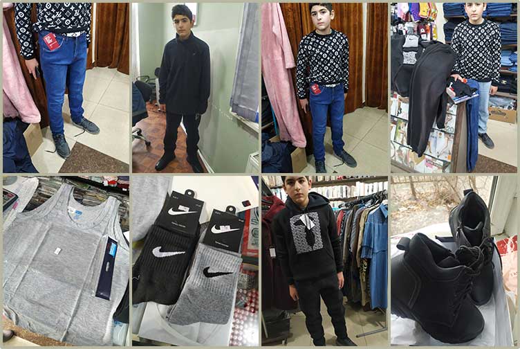 New shoes and clothing for Hovhannes Ghazaryan for Christmas