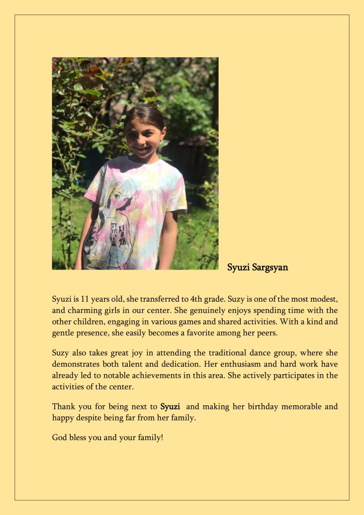 Syuzi Sargsyan photo Syuzi Sargsyan