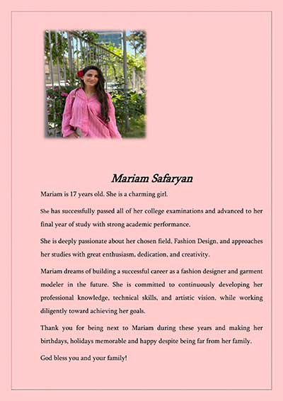 Mariam Safaryan photo Mariam Safaryan