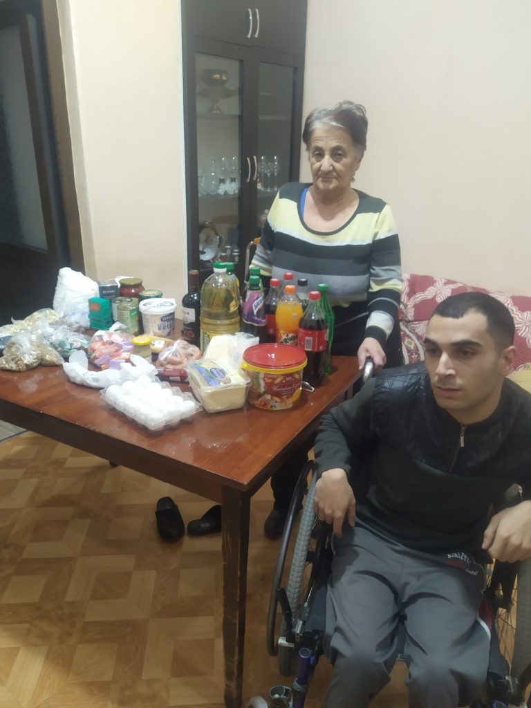 Eduard Toroyan received food and special treats for Christmas!