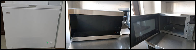 OLA Kanaker microwave and freezer