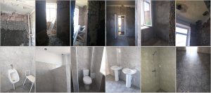 Renovation of bathrooms at Dzorak