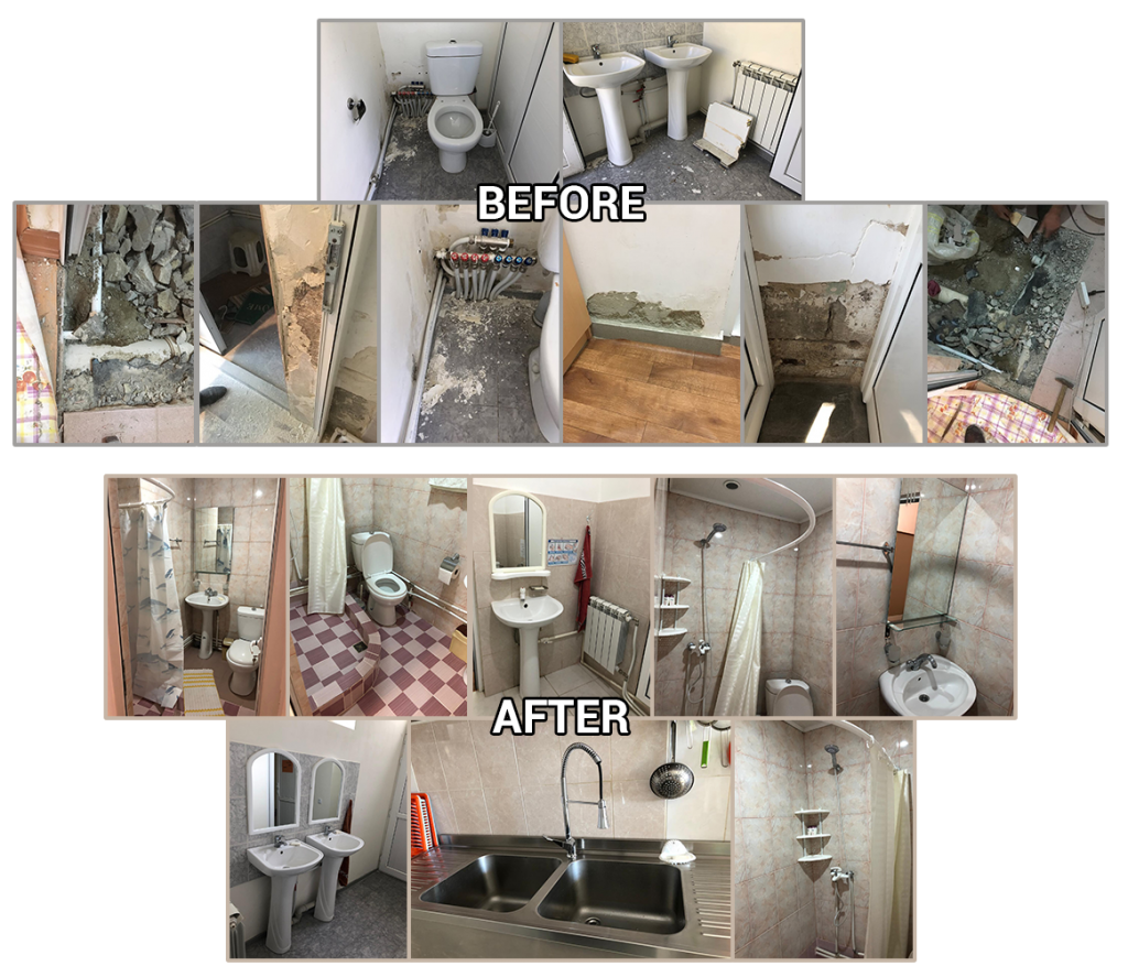 Bathroom renovations at OLA Tashir