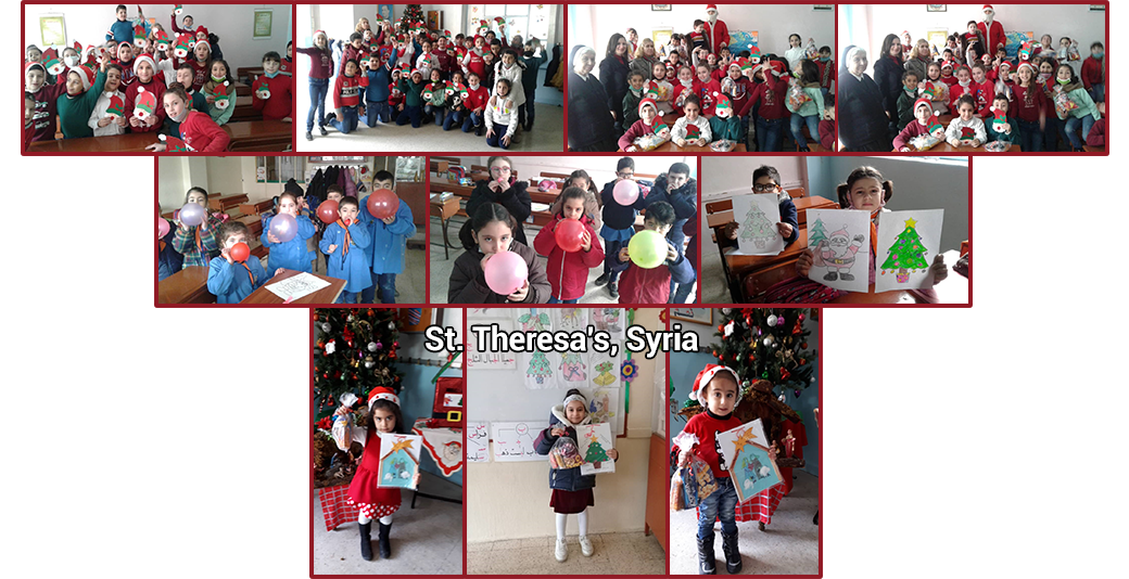 Navidad para las instalaciones de St. Theresa en Siria