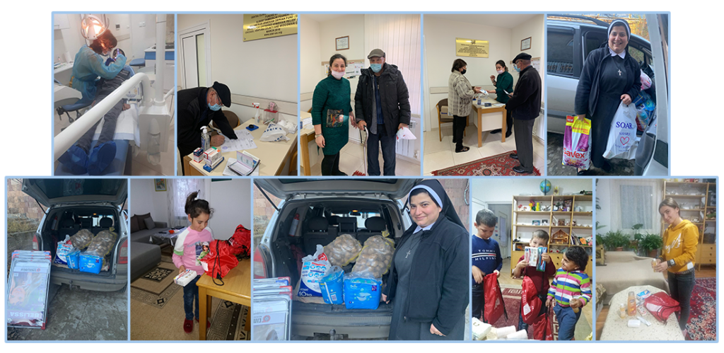 Aid for Artsakh families at OLA and SOS